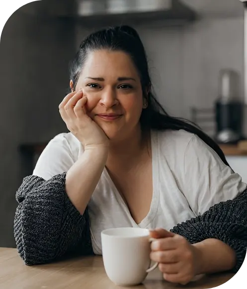 Australian woman with good health and wellbeing as she is recieving NDIS funded therapeutic supports.